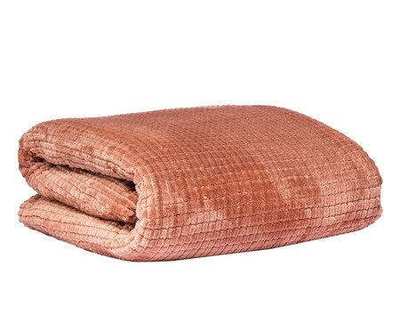 Cobertor Aveludado Manta Soft Touch Flannel Jaquard Marrom Mocha Mousse | Westwing