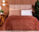 Cobertor Aveludado Manta Soft Touch Flannel Jaquard Marrom Mocha, brown | WestwingNow