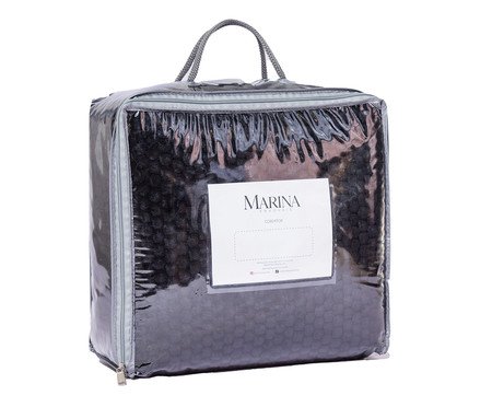 Cobertor Aveludado Manta Soft Touch Flannel Jaquard Preto | Westwing