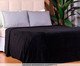 Cobertor Aveludado Manta Soft Touch Flannel Jaquard Preto, black | WestwingNow