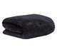 Cobertor Aveludado Manta Soft Touch Flannel Jaquard Preto, black | WestwingNow