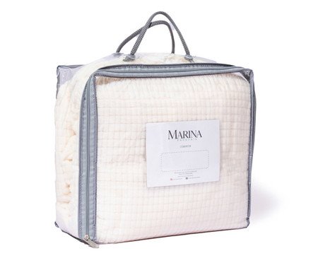 Cobertor Aveludado Manta Soft Touch Flannel Jaquard Off-White | Westwing