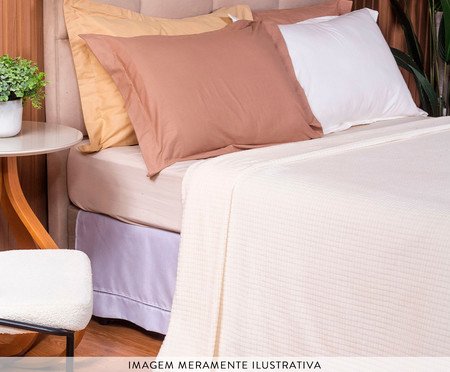 Cobertor Aveludado Manta Soft Touch Flannel Jaquard Off-White | Westwing