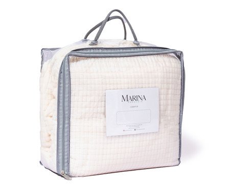 Cobertor Aveludado Manta Soft Touch Flannel Jaquard Off-White | Westwing