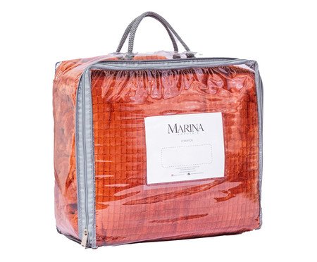 Cobertor Aveludado Manta Soft Touch Flannel Jaquard Terracota | Westwing
