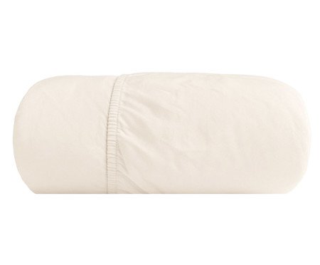 Lençol Elasticado Percal Off-White 200 Fios | Westwing