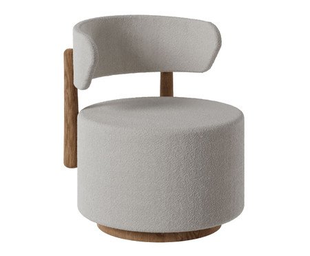 Poltrona Ilhéus Giratória Creme | Westwing