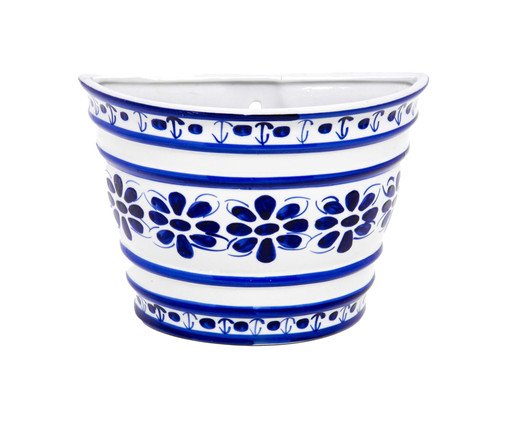 Vaso de Parede em Porcelana Colonial Azul e Branco, blue | WestwingNow