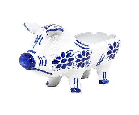 Petisqueira Porquinho em Porcelana Colonial Azul e Branca | Westwing