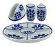 Jogo para Petiscos em Porcelana Colonial Azul e Branco, blue | WestwingNow