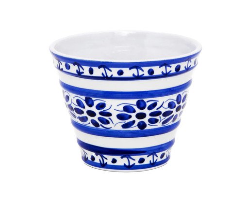 Mini-Vaso Cachepot em Porcelana Azul Colonial, blue | WestwingNow