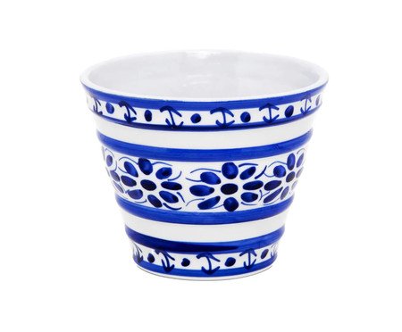 Mini-Vaso Cachepot em Porcelana Azul Colonial | Westwing