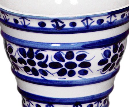 Mini-Vaso Cachepot em Porcelana Azul Colonial | Westwing
