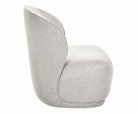 Poltrona Onda Linho Cinza | Westwing