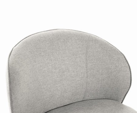 Poltrona Onda Linho Cinza | Westwing