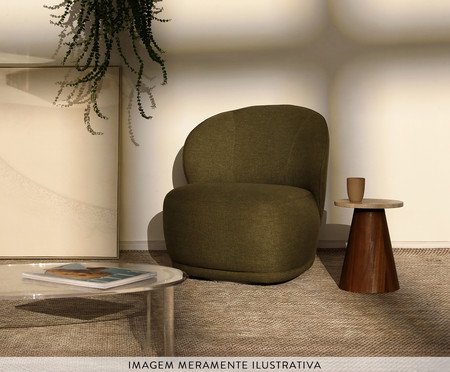Poltrona Onda Linho Verde | Westwing