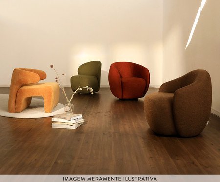 Poltrona Milo Boucle Terracota | Westwing