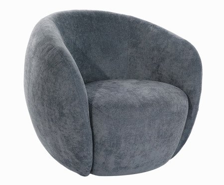 Poltrona Milo Veludo Azul | Westwing