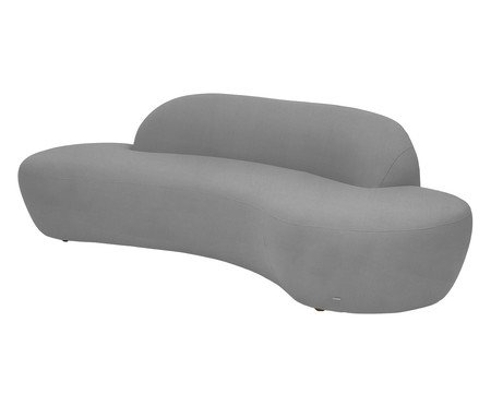 Sofá Petra em Tecido Easy Clean Cinza  III | Westwing