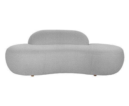 Sofá Petra em Boucle Soft Cinza  II | Westwing