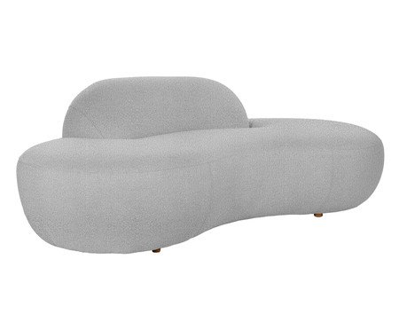 Sofá Petra em Boucle Soft Cinza  II | Westwing
