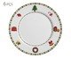 Jogo de Pratos Raso Jingle Bells, multicolor | WestwingNow