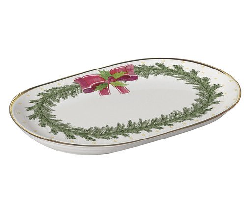 Travessa com Filete Dourado Harmonia, multicolor | WestwingNow