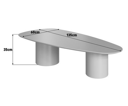 Mesa de Centro Orgânica Lamina Natural de Carvalho Americano | Westwing