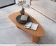 Mesa de Centro Orgânica Lamina Natural de Carvalho Americano, wood pattern | WestwingNow