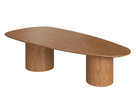 Mesa de Centro Orgânica Lamina Natural de Carvalho Americano | Westwing
