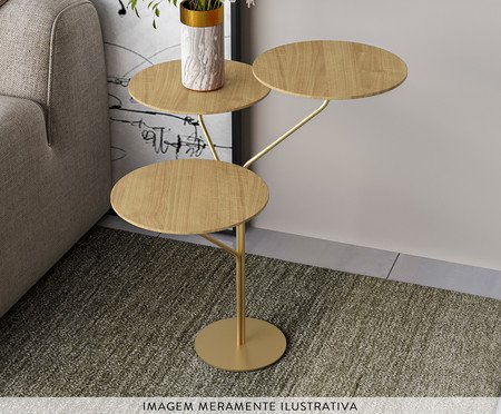 Mesa de Canto Trieste Lamina Natural de Tawari | Westwing