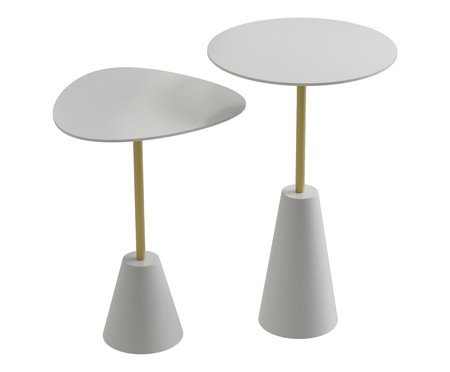 Conjunto Mesa de Canto Napoli Fendy | Westwing