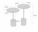 Conjunto Mesa de Canto Parma Fendy, white | WestwingNow