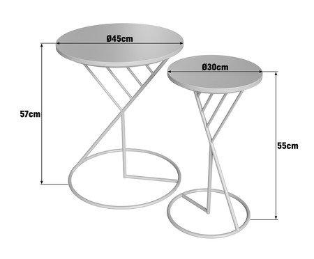 Conjunto Mesa de Apoio Candle | Westwing