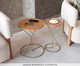 Conjunto Mesa de Apoio Candle, wood pattern | WestwingNow