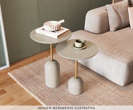 Conjunto Mesa de Canto Bolsano Fendy | Westwing