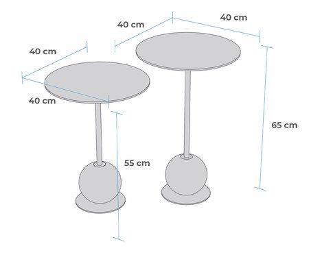 Conjunto Mesa de Canto Milão Fendy | Westwing