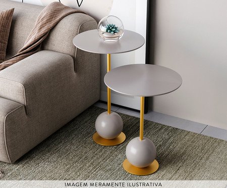 Conjunto Mesa de Canto Milão Fendy | Westwing