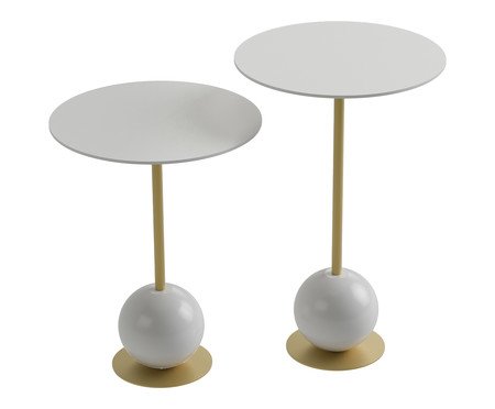 Conjunto Mesa de Canto Milão Fendy | Westwing