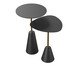 Conjunto Mesa de Canto Napoli Preta, black | WestwingNow