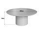 Mesa de Centro Redonda Lamina Natural de Carvalho Americano, wood pattern | WestwingNow