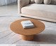 Mesa de Centro Redonda Lamina Natural de Carvalho Americano, wood pattern | WestwingNow