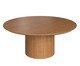 Mesa de Centro Redonda Lamina Natural de Carvalho Americano, wood pattern | WestwingNow