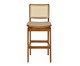 Banqueta Ayla Pitanga Sintético - Bege, wood pattern | WestwingNow