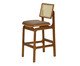 Banqueta Ayla Pitanga Sintético - Marrom, wood pattern | WestwingNow