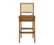 Banqueta Ayla Pitanga Sintético - Marrom, wood pattern | WestwingNow