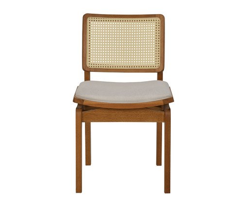 Cadeira Ayla Pitanga - Bege Claro, wood pattern | WestwingNow