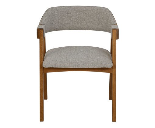 Cadeira Sylvia com Braços Pitanga - Bege, wood pattern | WestwingNow