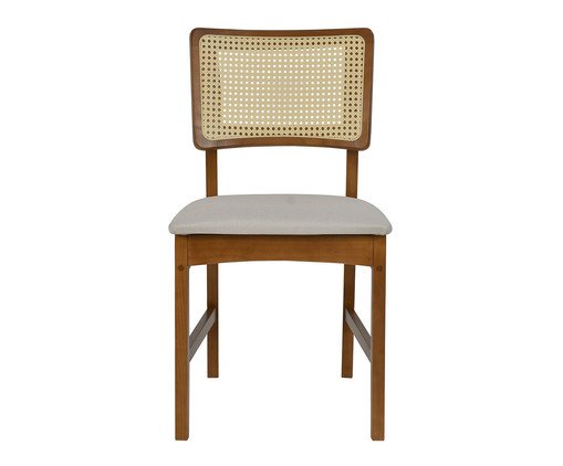 Cadeira Nathalie Pitanga - Bege Claro, wood pattern | WestwingNow