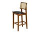 Banqueta Nathalie Pitanga Courino - Preto, wood pattern | WestwingNow